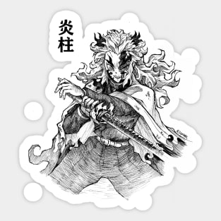 Kyojuro Rengoku Demon Slayer Kimetsu no Yaiba the Movie Mugen Train Sticker